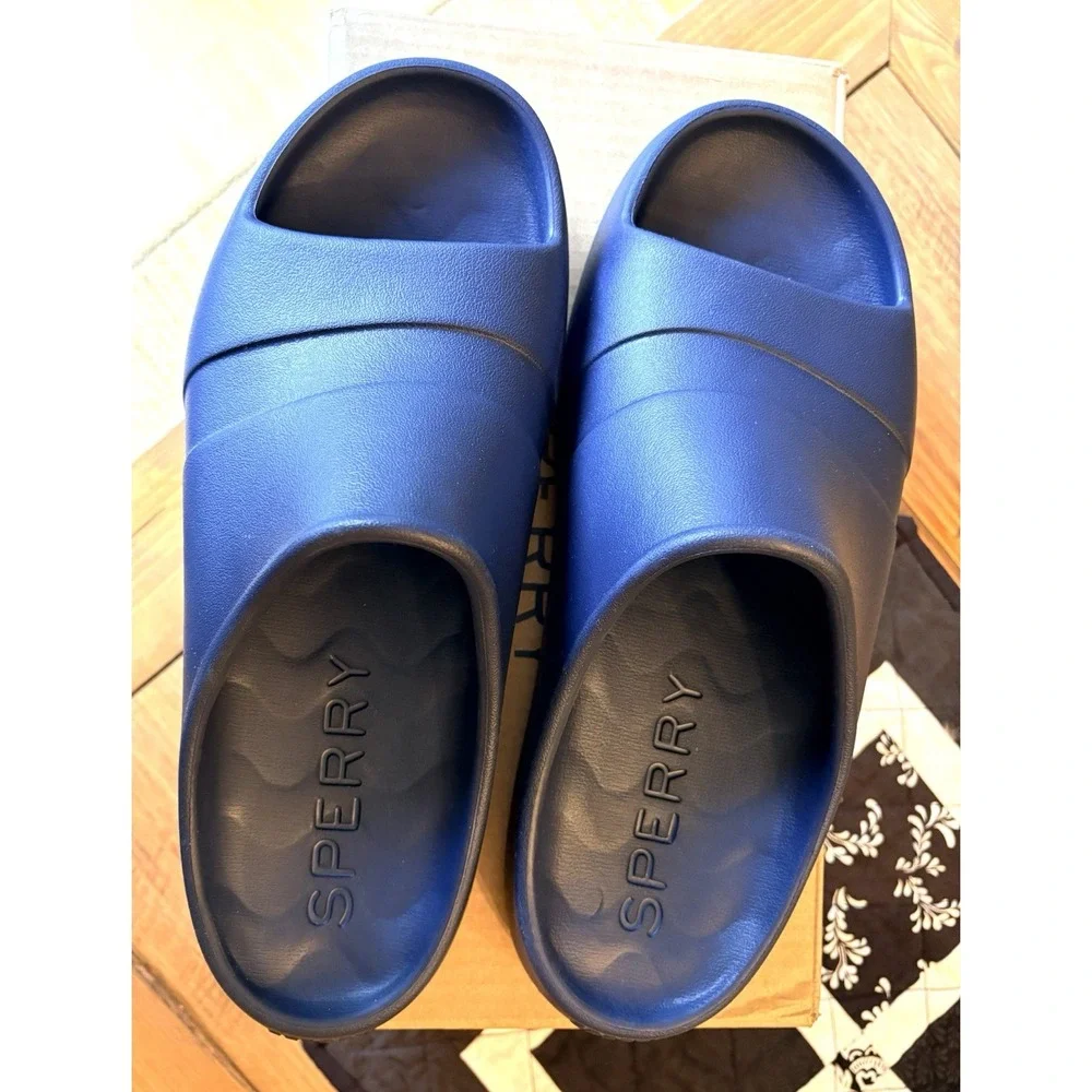 Sperry Float Slide Sandal Navy Men's Size 11 New STS24005